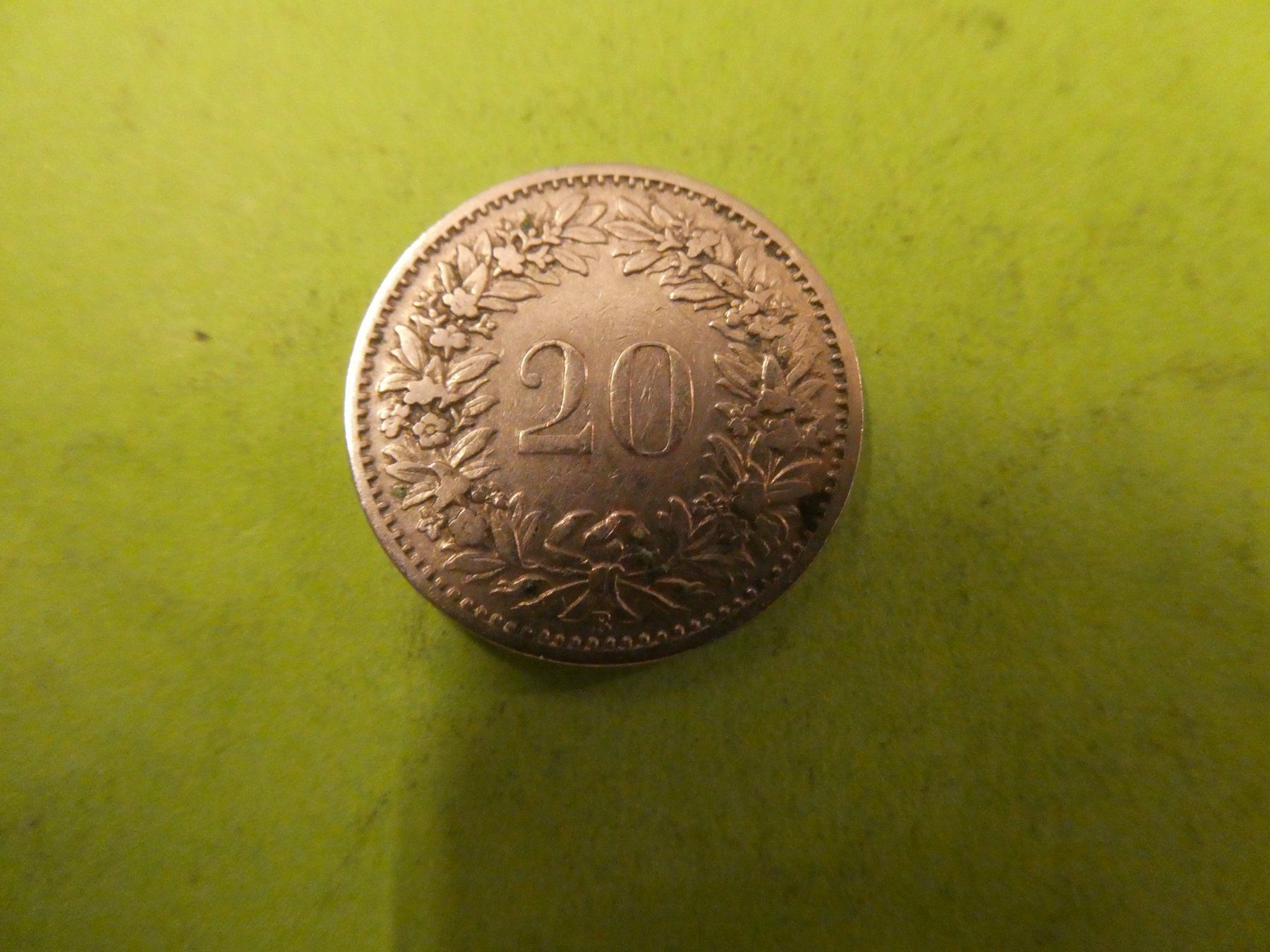 Toutes les monnaies: Schweiz 1897, 20 Rappen – Neuf (Voir description) à Hinterforst par Rohusri 1