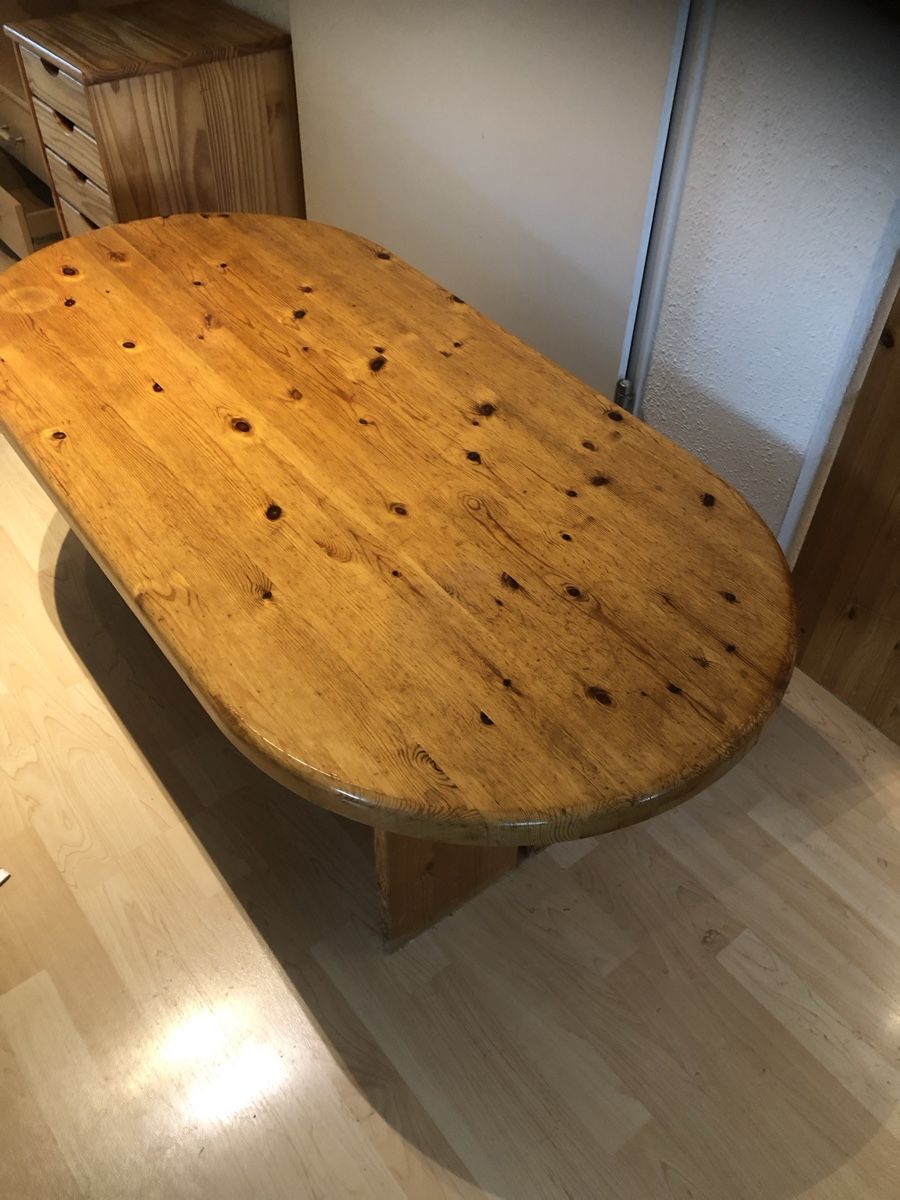 Tavoli: Couchtisch Holz oval gebraucht 125x60cm – Usato da Arbon venduto da Wladimir1 3
