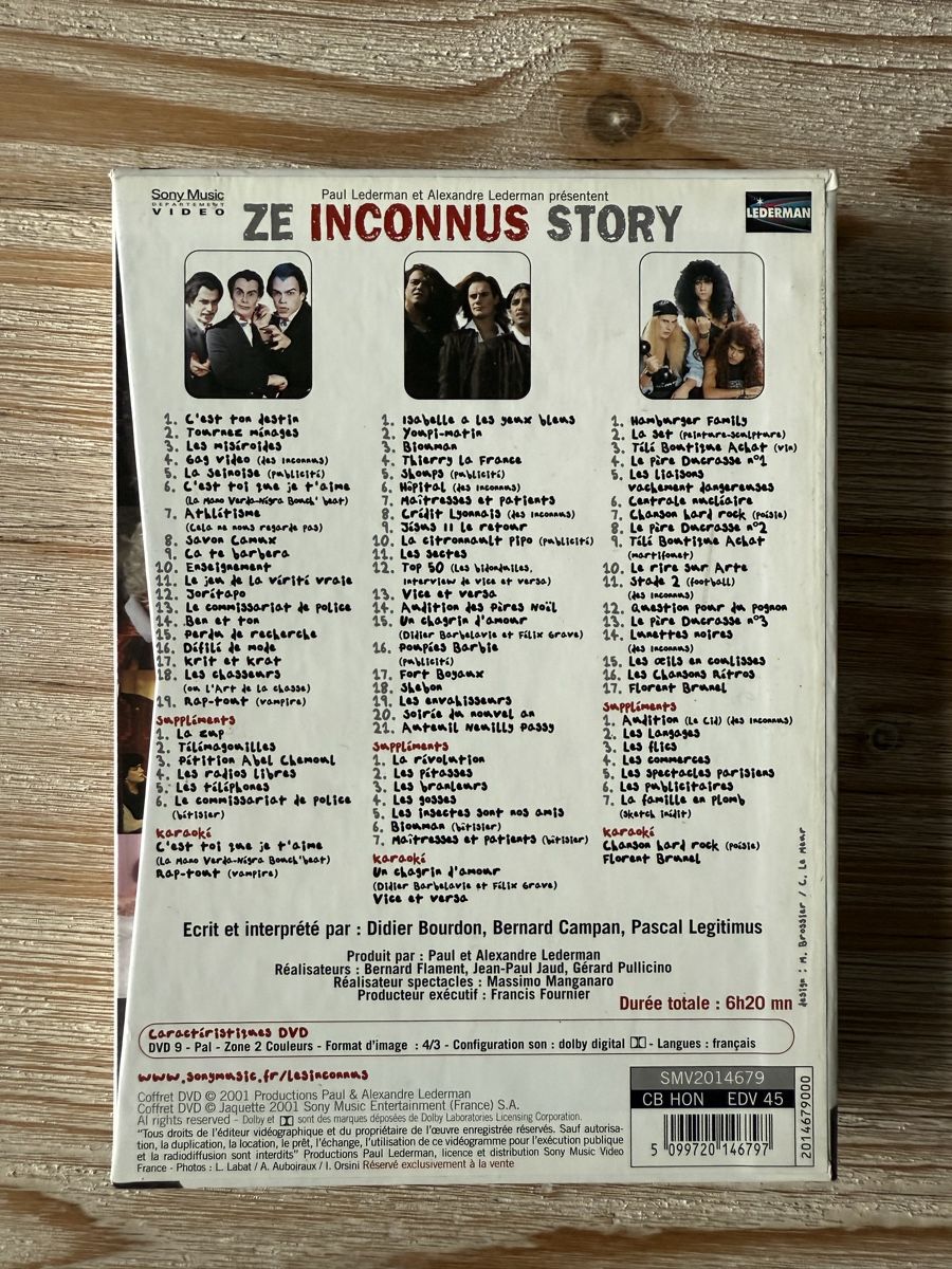 Tous les DVDs: DVD « Ze Inconnus Story » – D'occasion à Chapelle-sur-Moudon par Chamard78 1