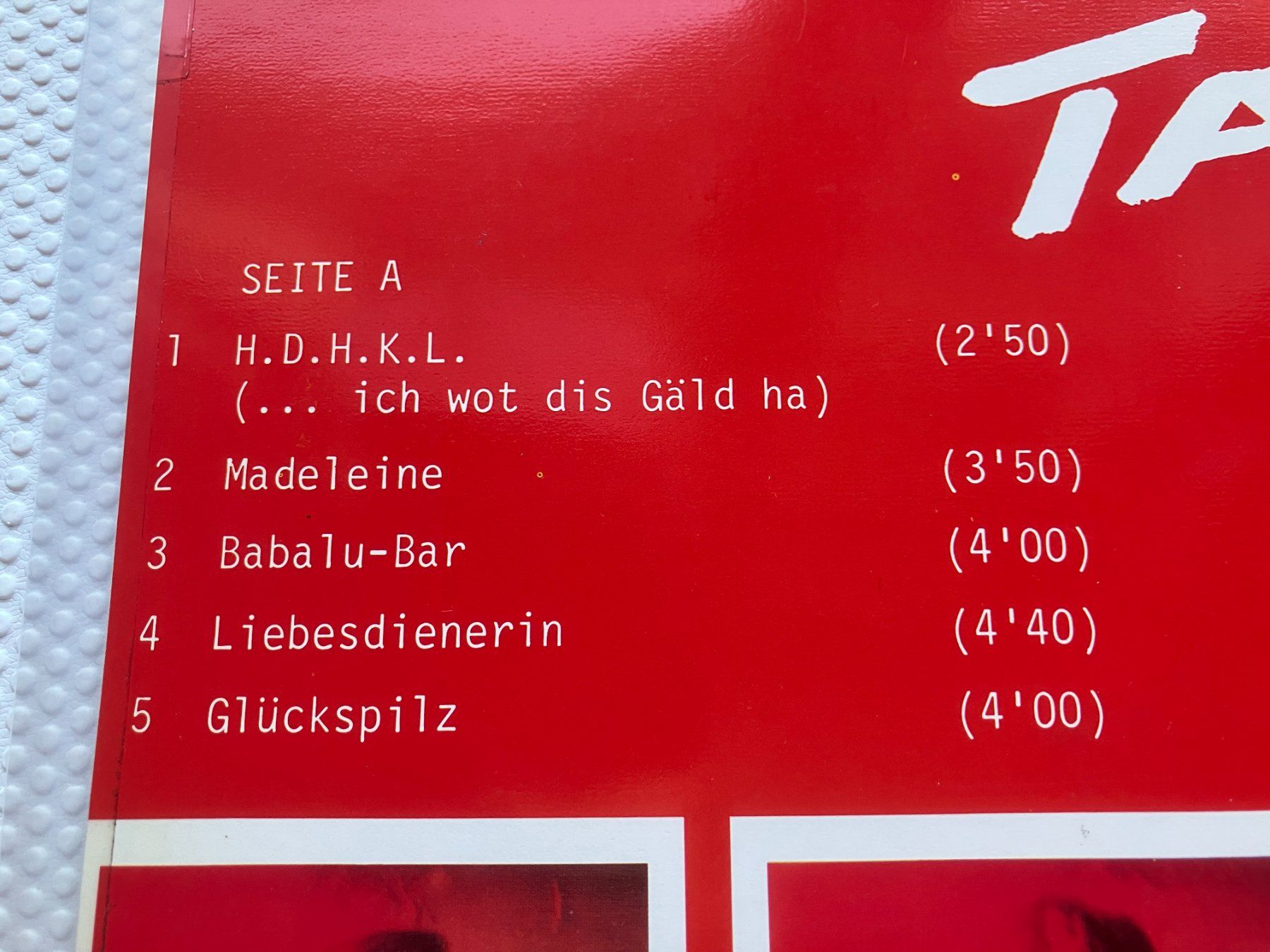 Schallplatten: Taxi – Gebraucht aus Aarwangen von Jukebox3 4