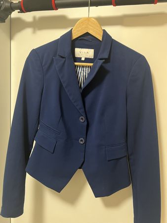 VILA Damen-Blazer dunkelblau – Grösse S