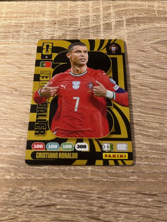 Panini Adrenalyn WM 2026 Cristiano Ronaldo Golden Baller (Neu (gemäss