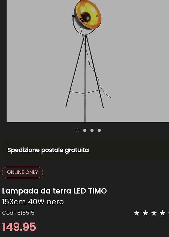 Lampade: Lampada da terra – Usato da Lugano venduto da ali_df78 1