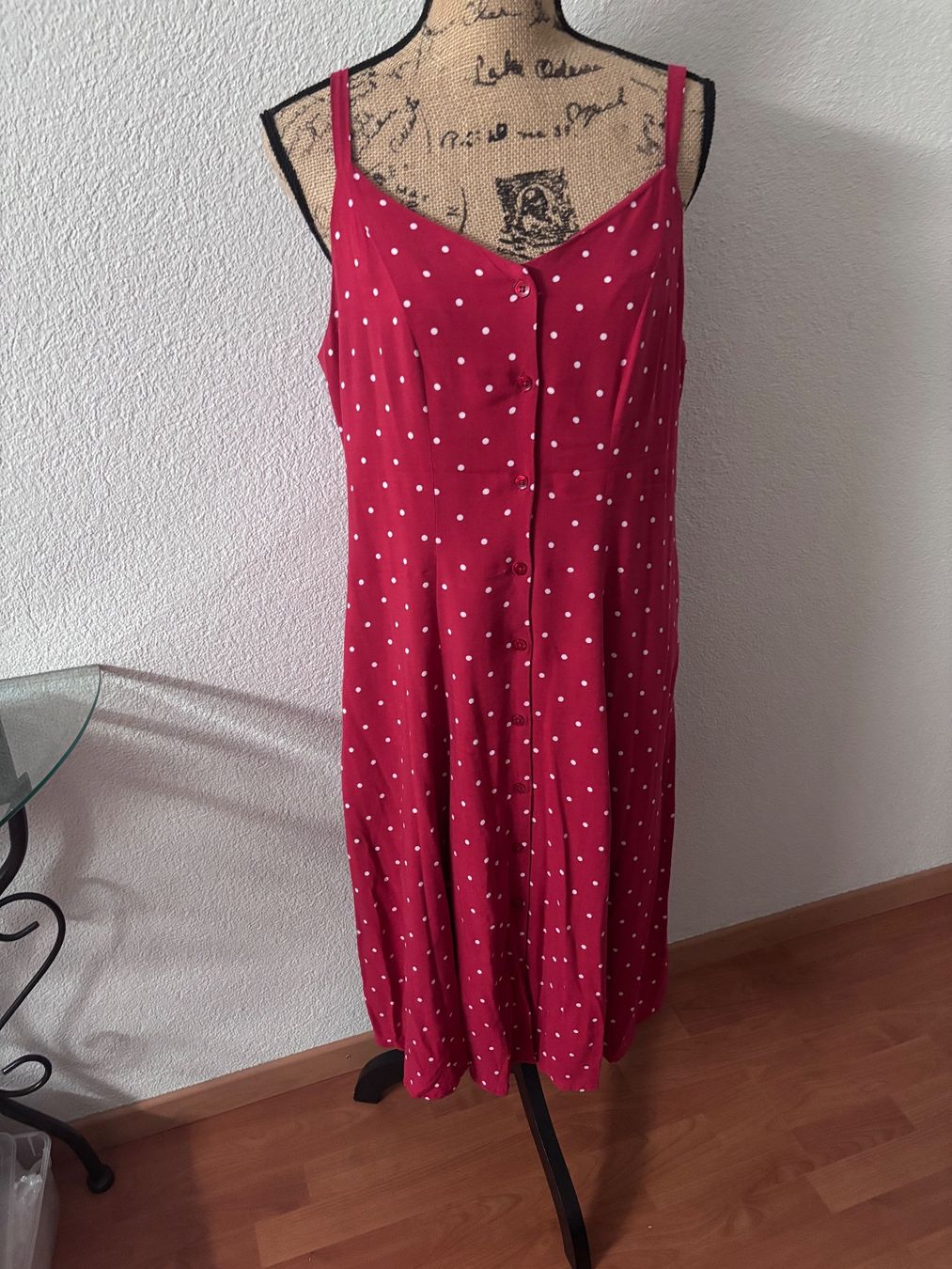 Vestiti: Sommerkleid Polkadots L/42 rot – Usato da Balsthal venduto da Uroby