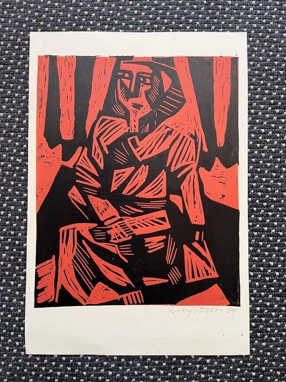 Xilografie: Robert Rehfeldt 1964 HOLZ ODER LINOLSCHNIT Format 27.5 x 40 – Usato da Gersau venduto da grafik-kunst 1