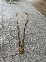 Goldene Halskette mit Medaillon ☀️💎 Purelei