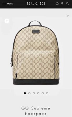GUCCI GG Supreme Backpack