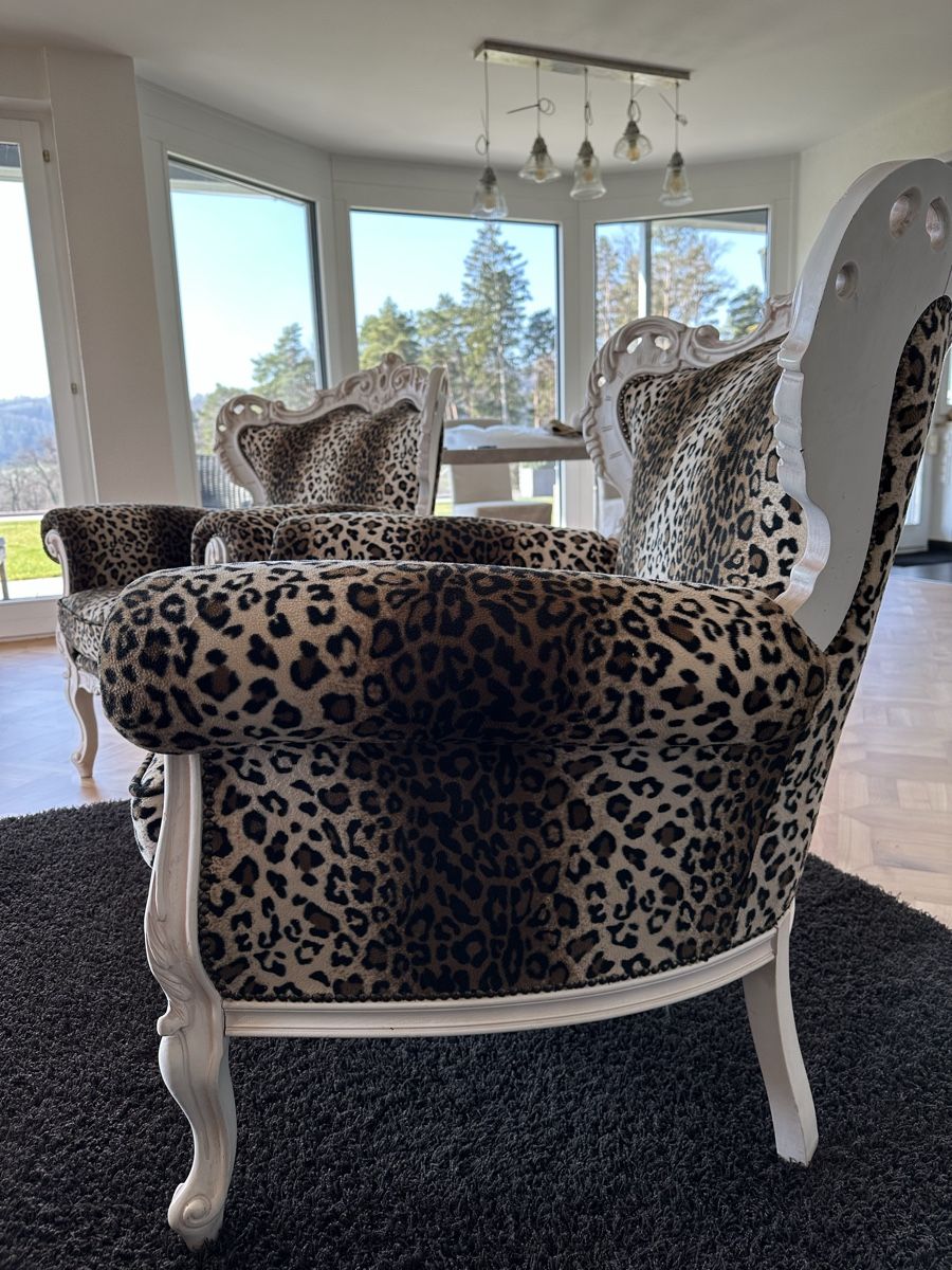 Poltrone: Wohnzimmer Leopardensessel 2x – Usato da Lupsingen venduto da New-Haven 2