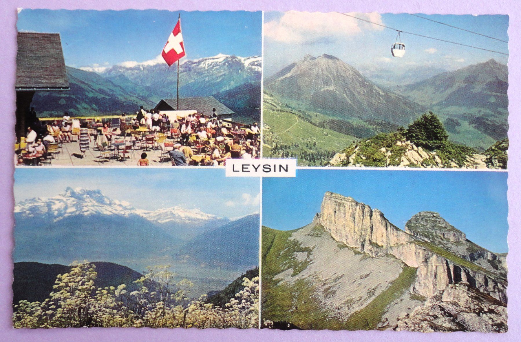 Ansichtskarten: Leysin, La Berneuse, alt. 2048 m – Gebraucht aus Fétigny von Billy2miny