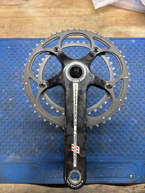 Pédalier Campagnolo Record 11 – 52/39 – 172,5mm – Carbone – NEUF