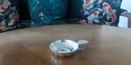 Tastevin Weinprobierschale Silber, siehe Punze