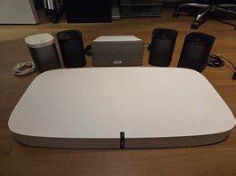 SONOS Set Playbase + 5 Lautsprecher | Heimkino / Multiroom 