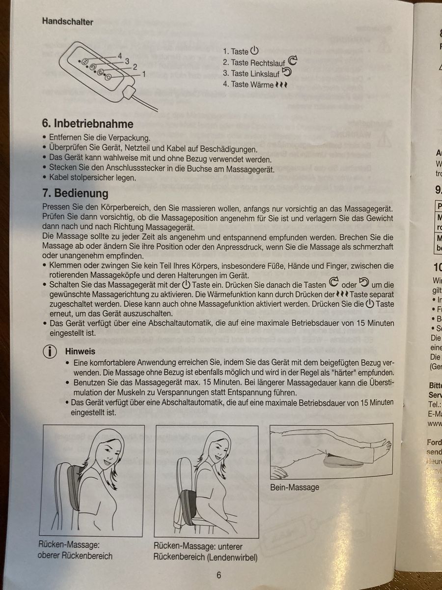 Beurer Dispositivi per massaggi: Beurer – Usato da Zürich venduto da going_Australia 2