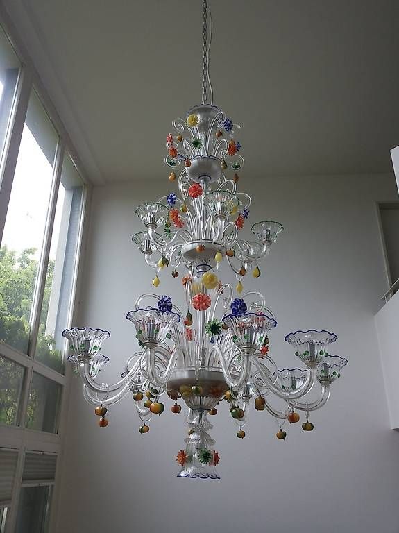 Lampadari & plafoniere: Original Murano Kronleuchter aus Glas – Usato da Meikirch venduto da tschupaco 1