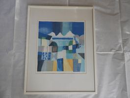 Original Lithographie Hans Egli, handsigniert 33/110