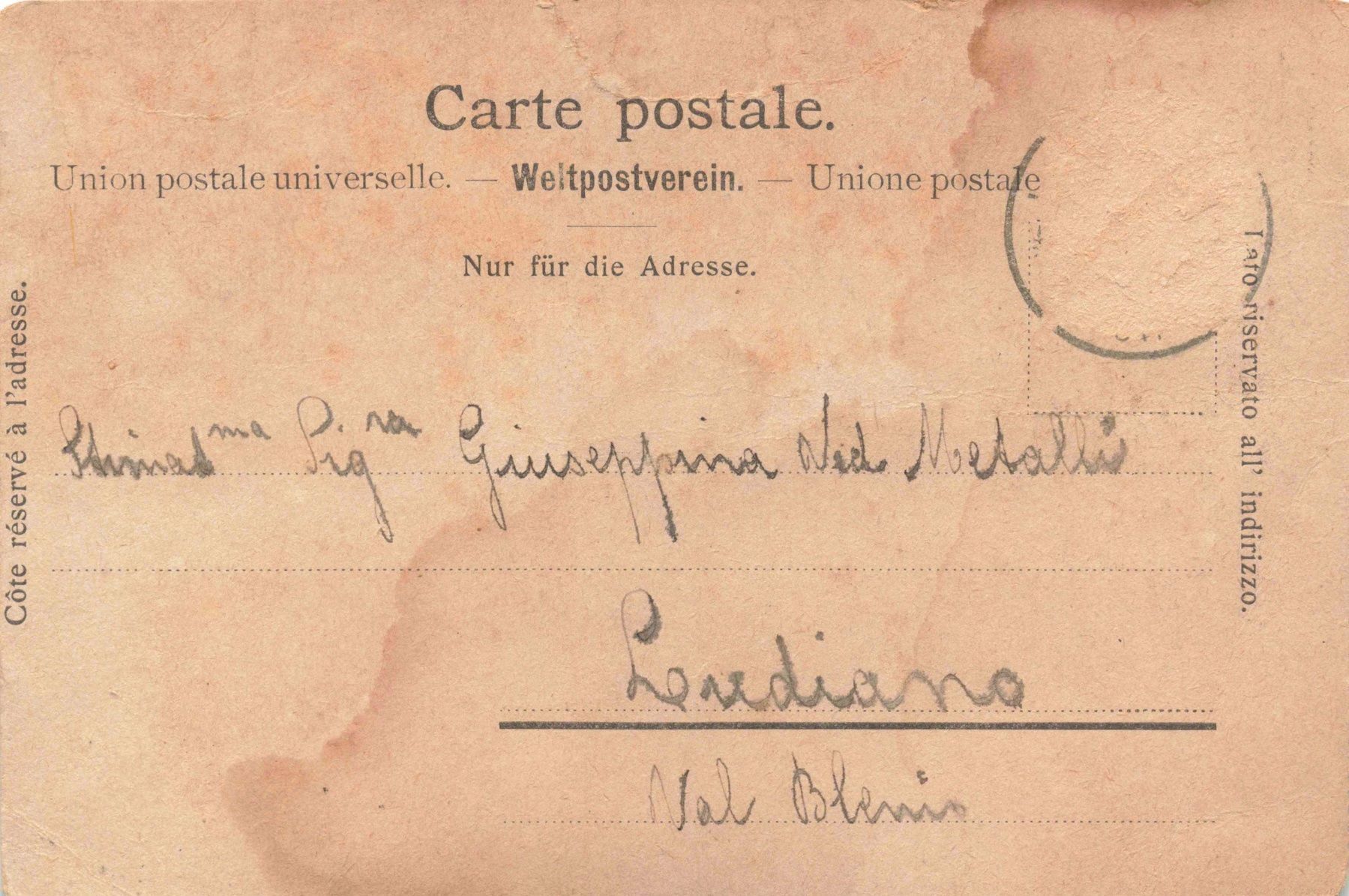 Cartoline postali: Fribourg – Usato da Biasca venduto da Blenio71 1