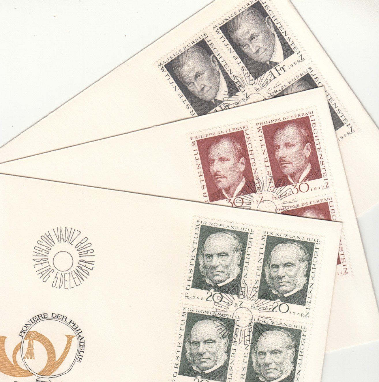 Tutti i francobolli: LBK 438 - 440 im 4er-Block FDC – Usato da Bürglen TG venduto da StampGraf