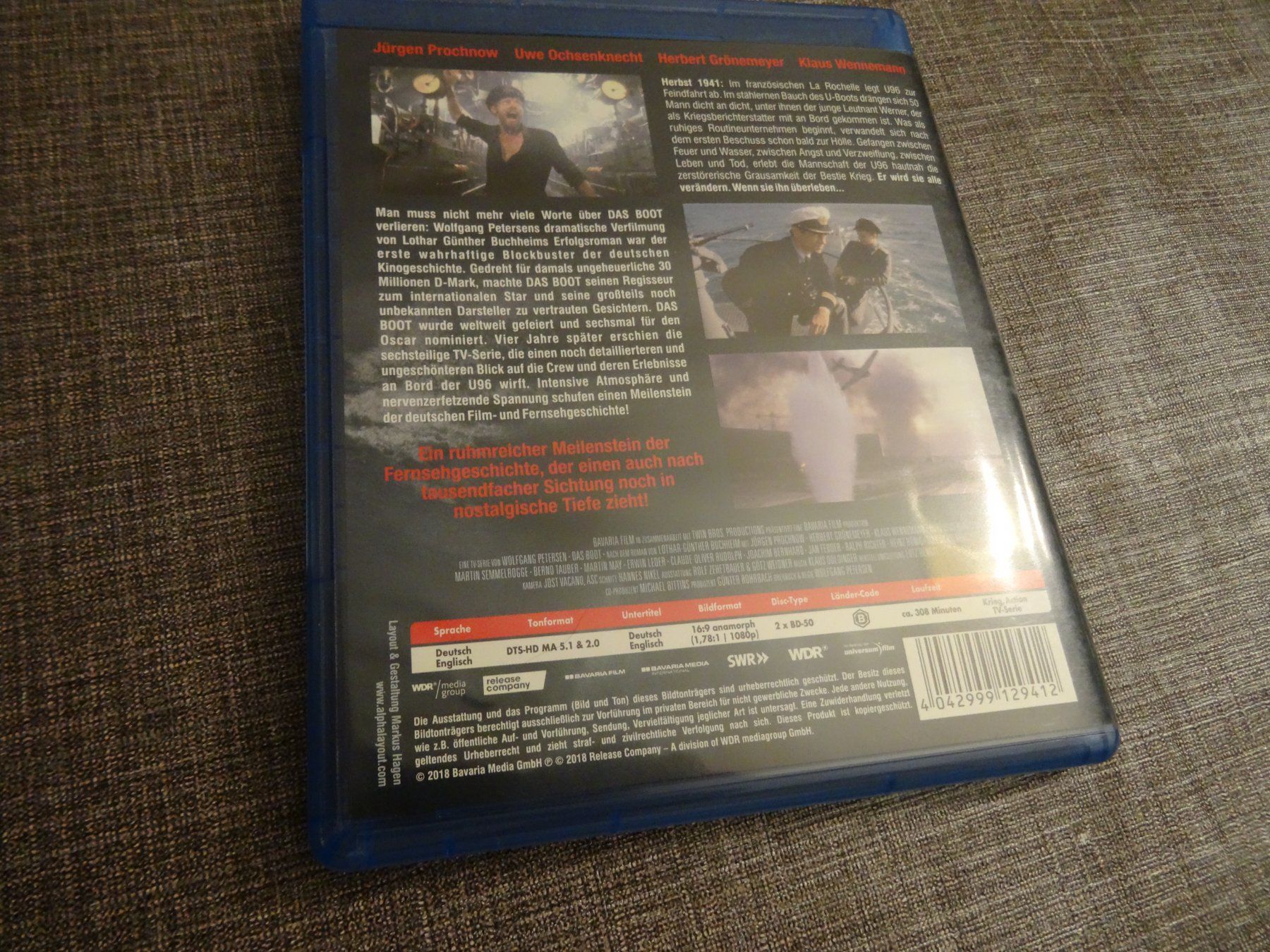Tutti i DVDs: Das Boot komplette TV-Serie Blu-ray – Usato da Olten venduto da Disc-Verkauf 2