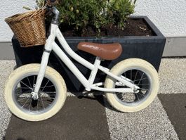 Laufrad/Laufvelo von Siech weiss mit Korb guter Zustand