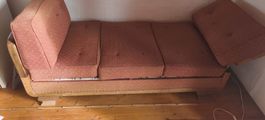 Vintage Daybed / Mid-Century Sofa 1950er-1960er (Vollholz)
