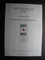 BRD 1977 /09 Carl Friedrich Gaus ETB