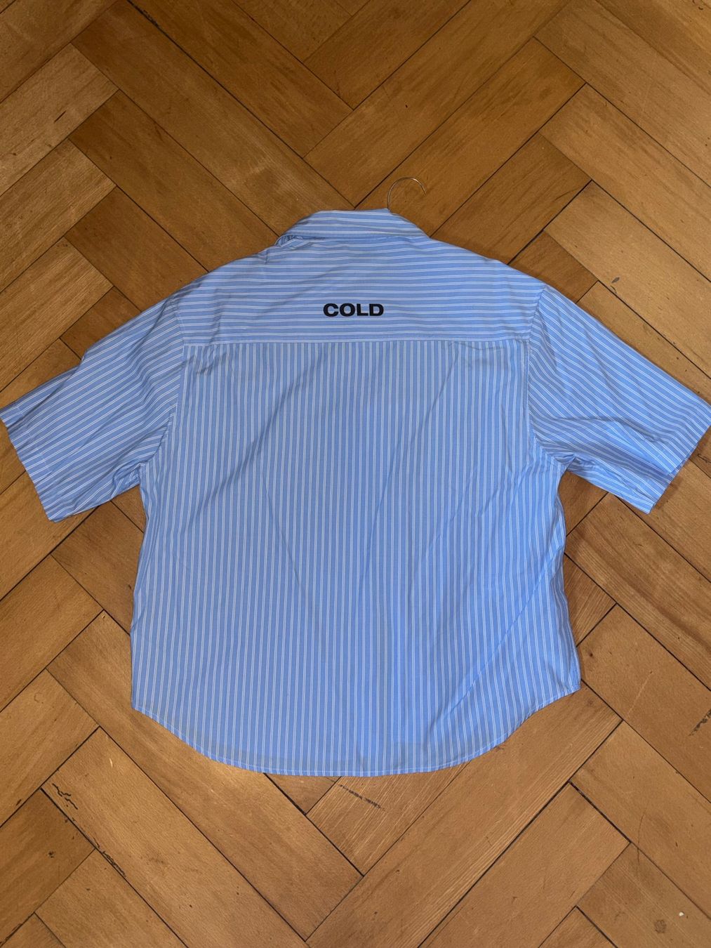 Chemises: Cold Culture Kurzarmhemd Hellblau Print – D'occasion à Zürich par LinoBossi 2