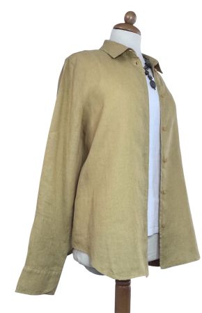 100%Leinenbluse  Massimo Dutti sonnengelb  Neu  m Etikett