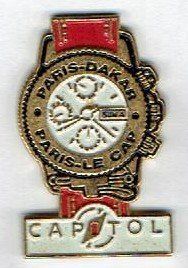 Pin's Pins Badge Paris Dakar Le Cap Rallye 14e 14 e Voiture Racing 1992