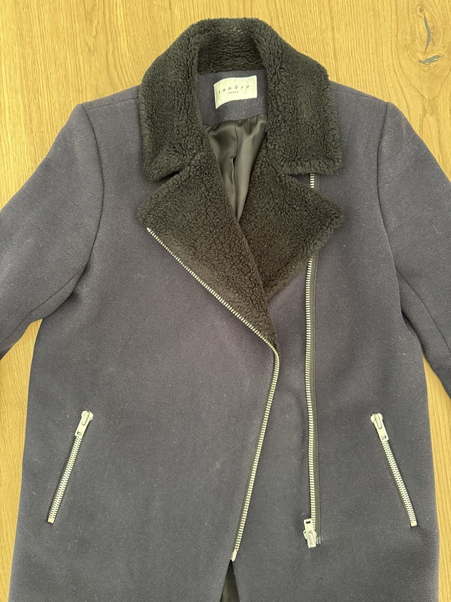 Sandro Jacken: Sandro Cabanjacke, marineblau, Gr. FR 36 – Gebraucht aus Zollikon von stl_8677 8