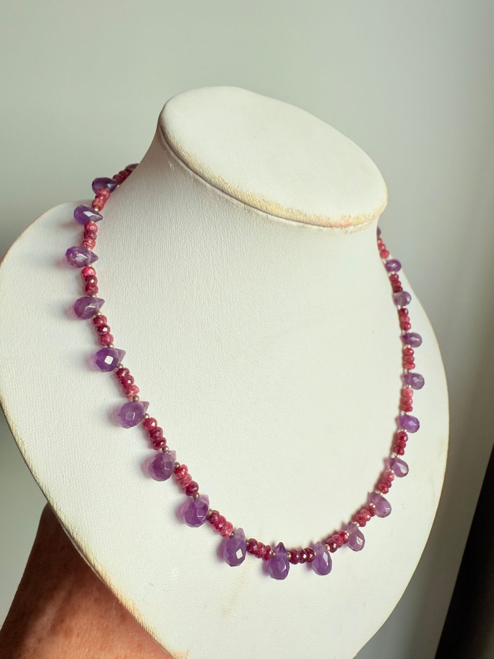 Ketten: RUBIN, AMETHYST COLLIER - UNIKAT! NEU! – Neu (gemäss Beschreibung) aus Basel von Chili007 5