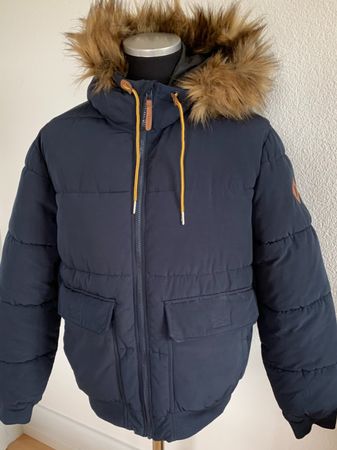 H&M Herren Jacke, Gr. M, Dunkelblau