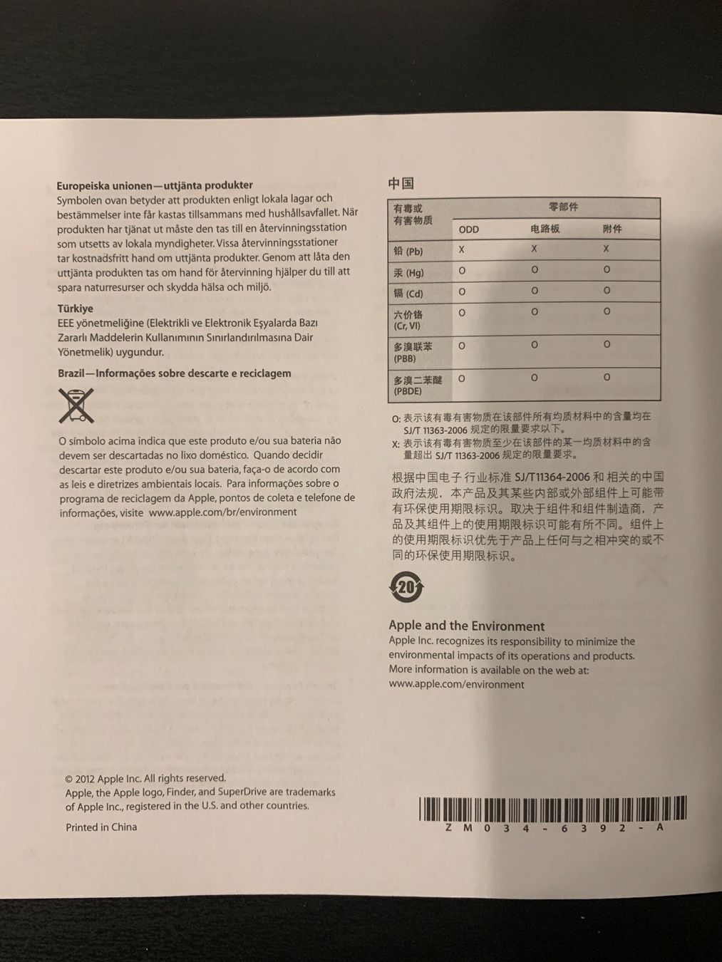 Apple Laufwerke & Adapter: Apple USB SuperDrive – Gebraucht aus Villigen von  3