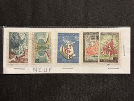 Série de 5 timbres Algérie oblitérés bon état général