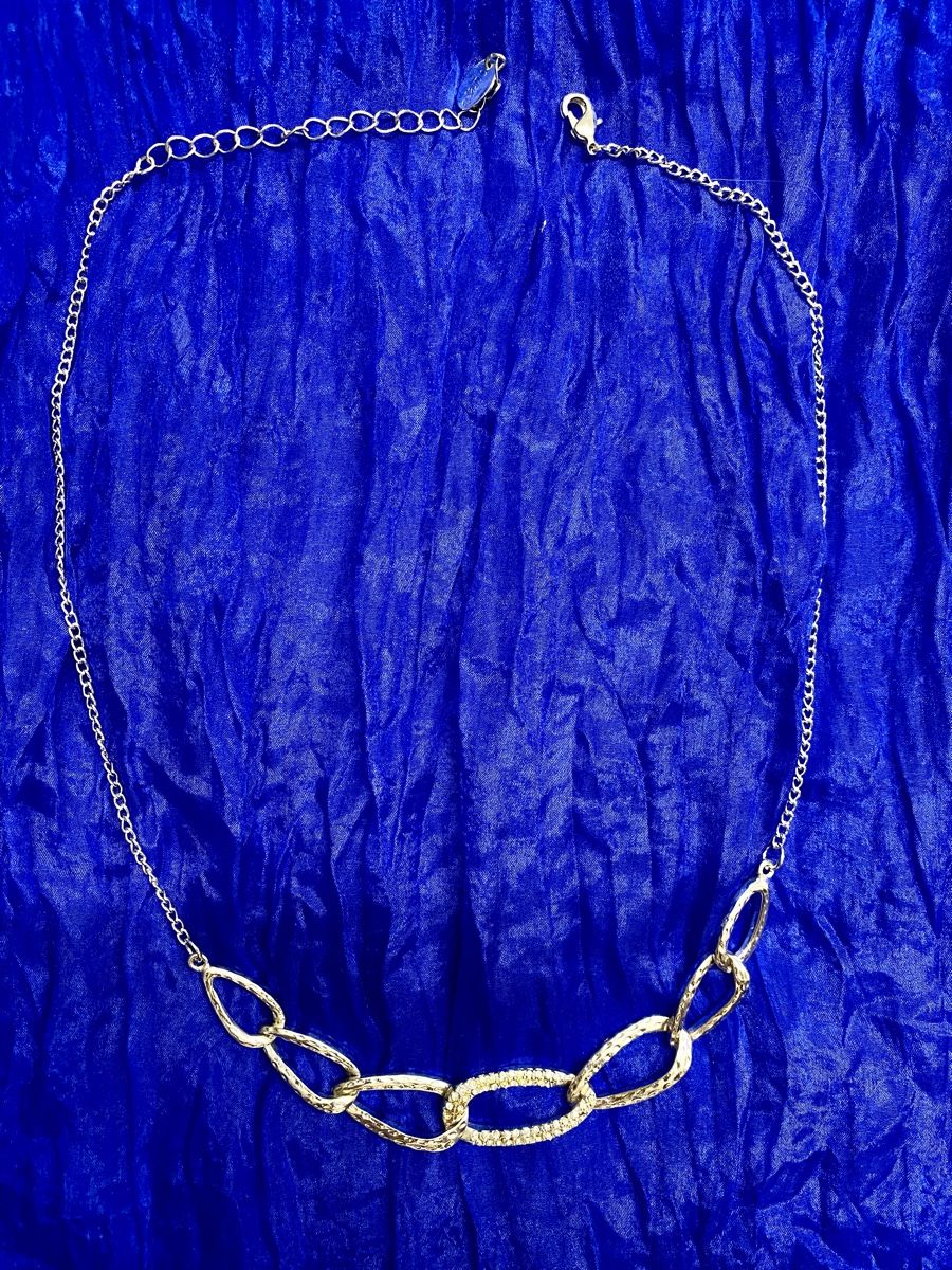 Catenine: Gliederkette elegant schick modern, silberfarben – Nuovo (secondo la descrizione) da Lyss venduto da Sibella56