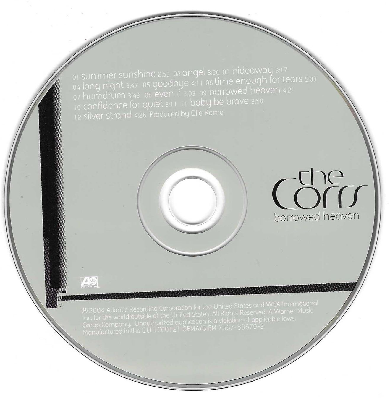 CD: THE CORRS  -  BORROWED HEAVEN – Usato da Bex venduto da Giorgiob 2