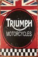 Triumph Blechschild Metallschild Thruxton Bonneville Twin
