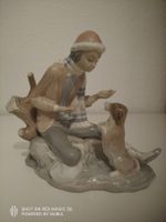 dao hand made in spain by lladro "junge mit hund" b-24 o