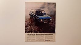 VW / VOLKSWAGEN GOLF 1 - Werbung / Bilddokument / Reklame