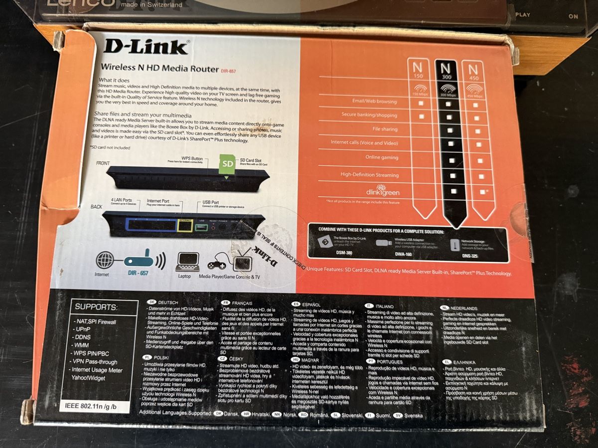 Dlink Modem & Router: D-Link Wireless N HD Media Router DIR-657 – Usato da Schwellbrunn venduto da RGrueninger 2