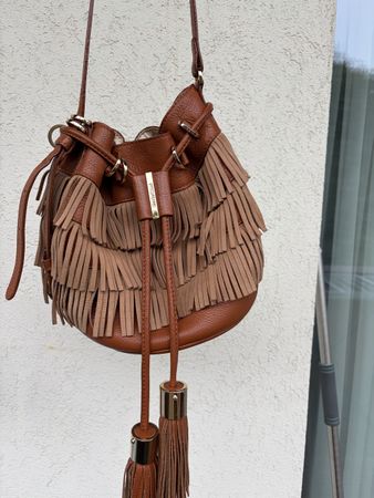 Seebychloé Beuteltasche braun mit Fransen guter Zustand