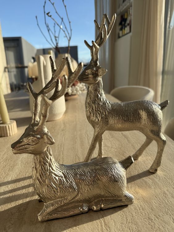 Gartenstecker Weihnachten Hirsch 2er Set Rehe Mit T Produktbild-Vorschau 7