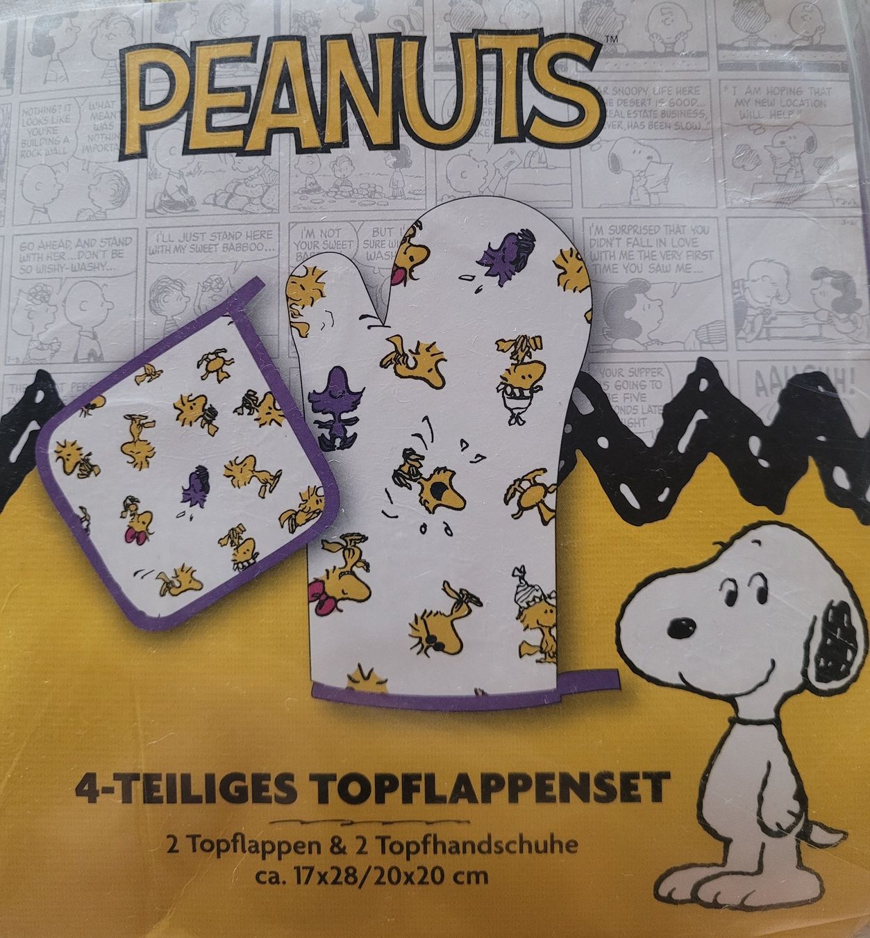 Cucine complete: *** Tolles Topflappen-Set Peanuts *** – Nuovo e nell'imballaggio originale da Bannwil venduto da Turtle10
