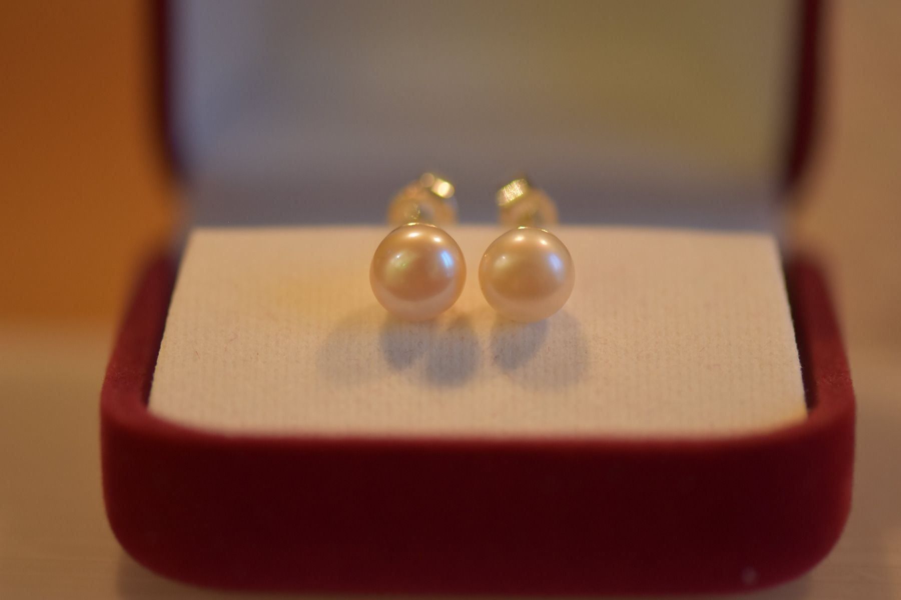 Ohrringe & -stecker: Natural Orange Perlen Silver Ohrring – Neu und originalverpackt aus Bévilard von Yougems 8