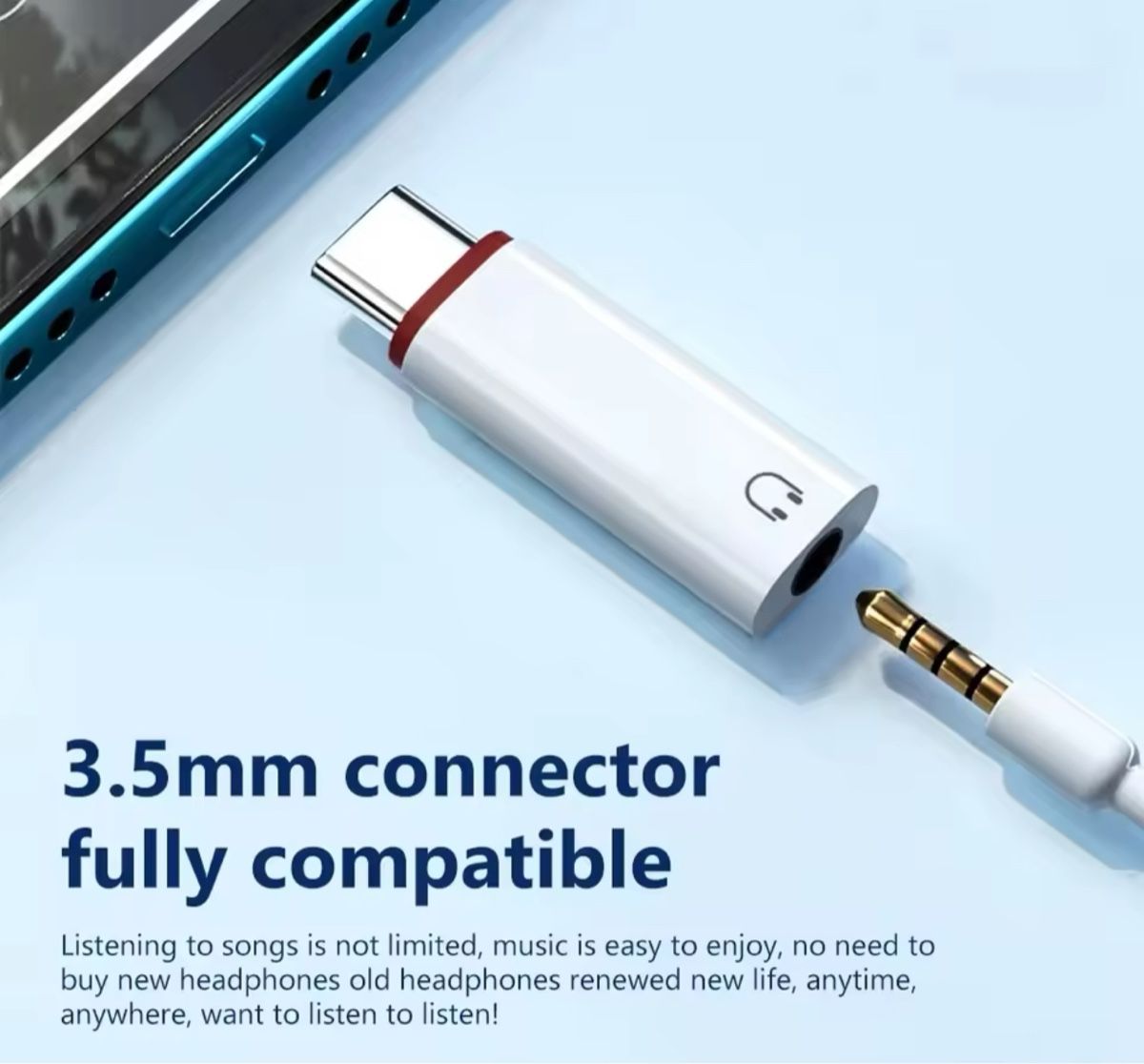 Unità & Adattatore: USB-C to 3.5mm Jack Adapter Headphone Audio Aux Cable Con – Nuovo (secondo la descrizione) da Bern venduto da mystyle_bern 1