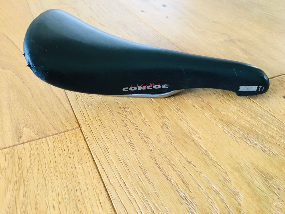 Selle San Marco Concor Light - Rails Titane, Poids 245g, Pour Vélo De Course, Noir, Occasion Bon état