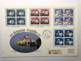 FDC Grossbrief Pro Patria Schweizer Schlösser 1978 (Ortsn.)