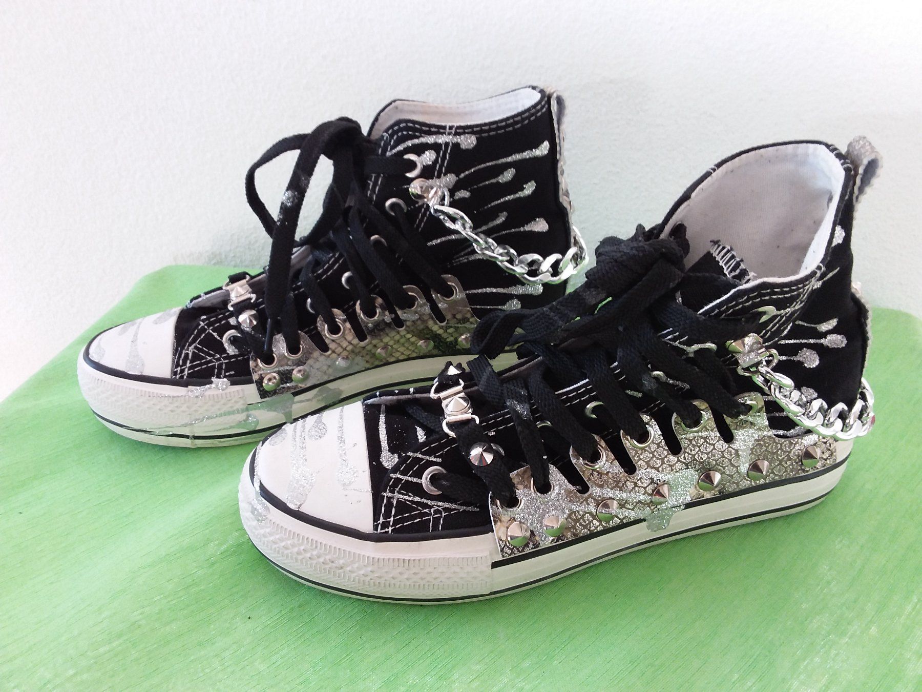 Scarpe da donna: BIONDINI Coole Glitzer Sneakers, Gr 37 – Usato da Uitikon Waldegg venduto da Risibisi7 1