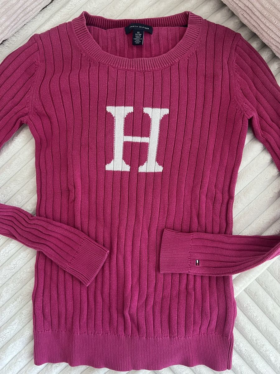 Tommy Hilfiger Maglioni & Felpe: TOMMY HILFIGER STRICKPULLOVER PINK GR XS – Usato da Basel venduto da theo-g77 1