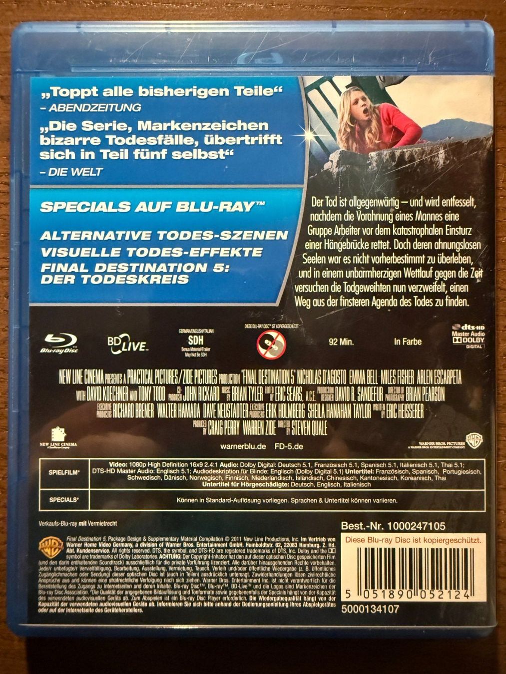 Tutti i DVDs: Final Destination 5 – Usato da Zürich venduto da Blu-ray_ZH 1