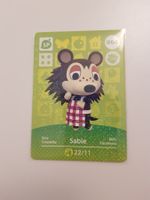 amiibo Karte Sable Animal Crossing